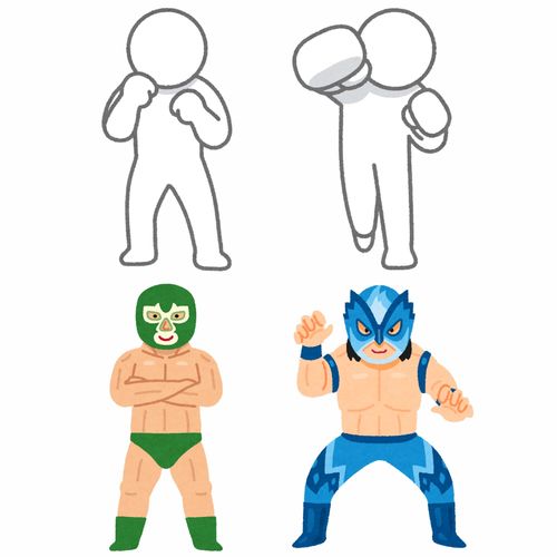 拳擊與泰拳 卡通插畫素材與運(yùn)動賽事組織